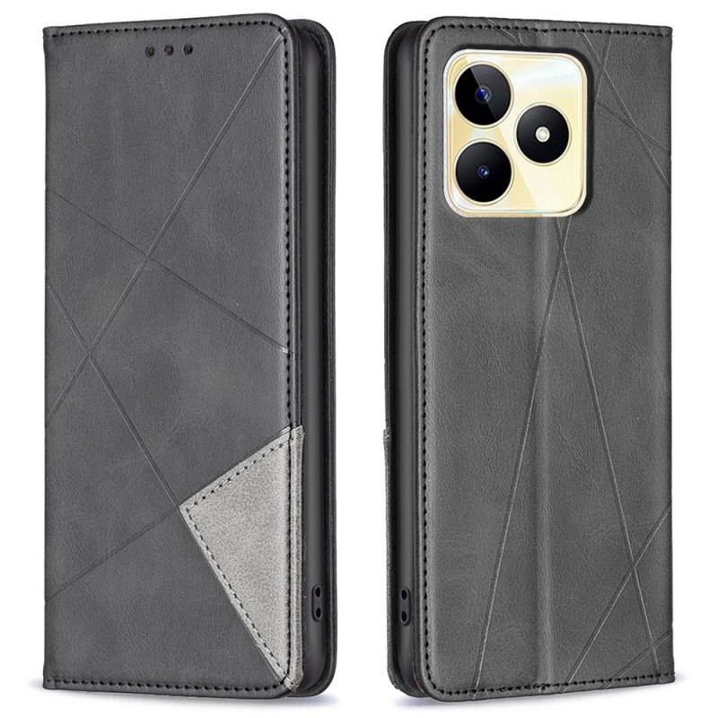 Flip Cover Realme C53 / C51 Motif Géométrique