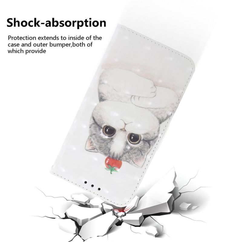 Housse Realme C53 / C51 Chat Mignon à Lanière