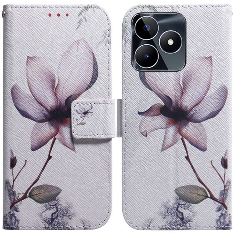 Housse Realme C53 / C51 Fleur Rose