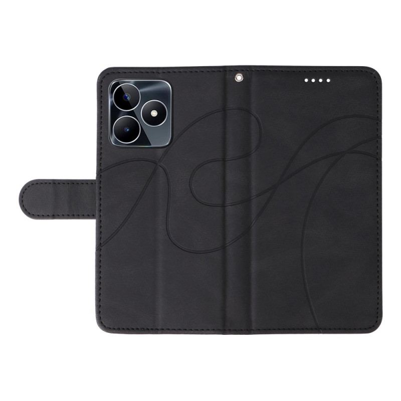 Housse Realme C53 / C51 Lignes Ondulées