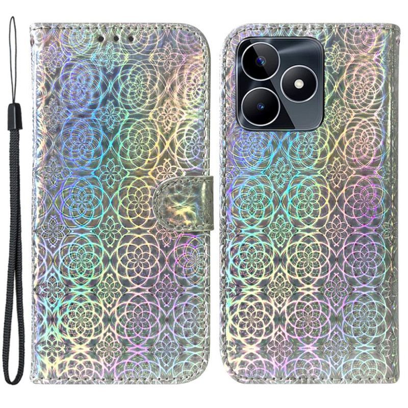 Housse Realme C53 / C51 Style Disco à Lanière