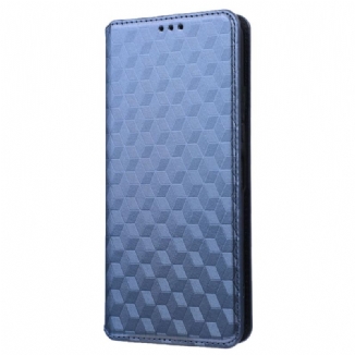 Flip Cover Vivo Y35 / Y22s Texture 3D