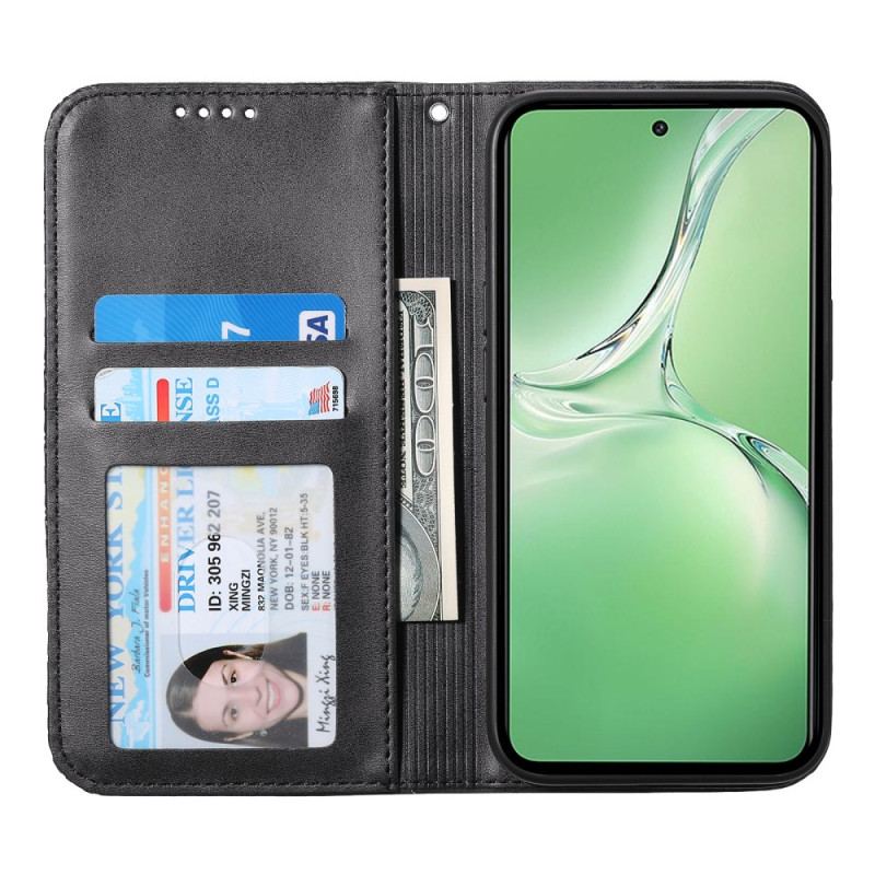 Flip Cover OnePlus 13R Motif Losanges à Lanière