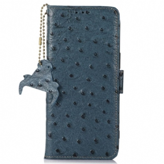 Housse OnePlus 13R Blocage RFID Cuir Texture Autruche