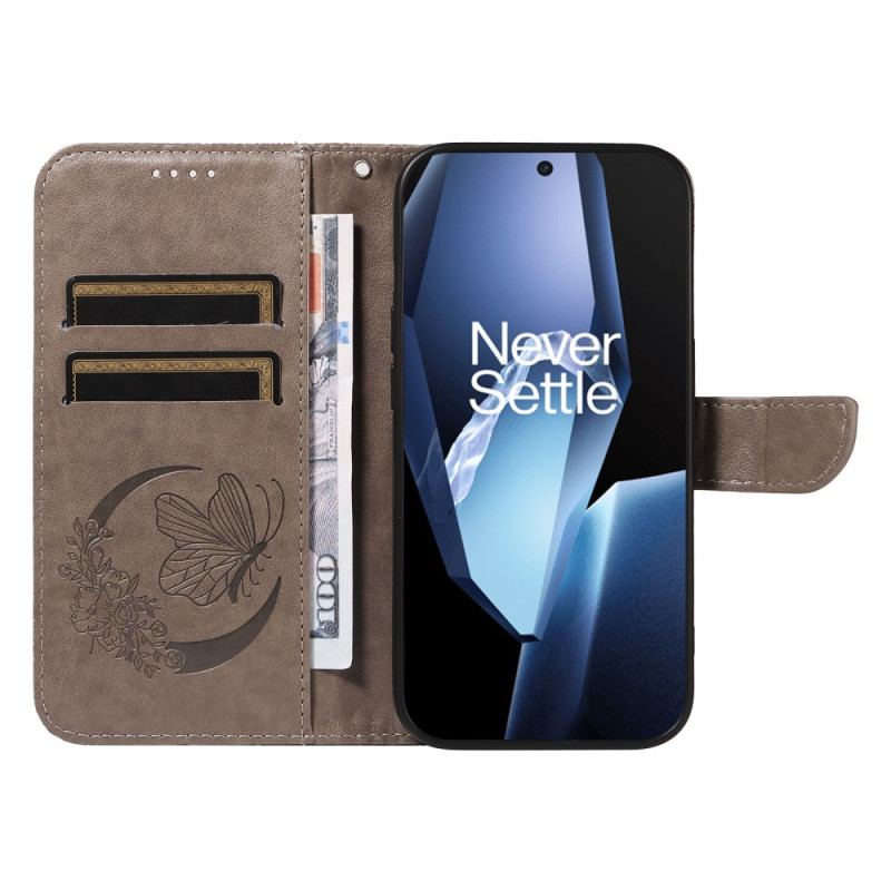 Housse OnePlus 13R Design Papillon à Lanière