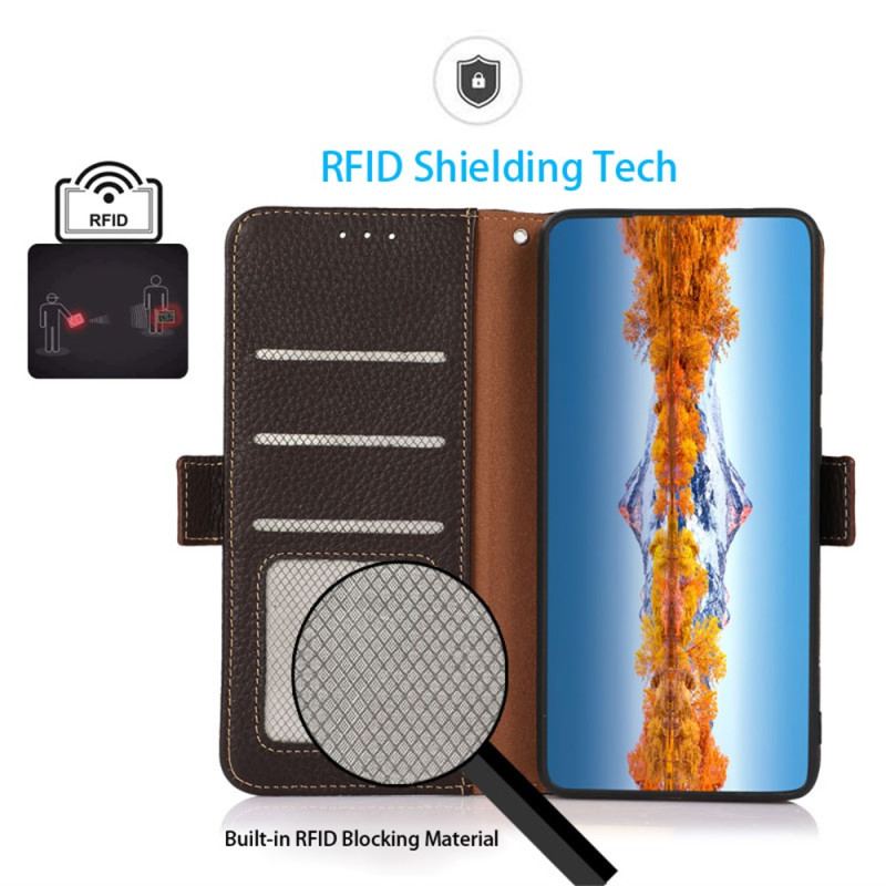 Housse OnePlus 13R Protection RFID Cuir KHAZNEH