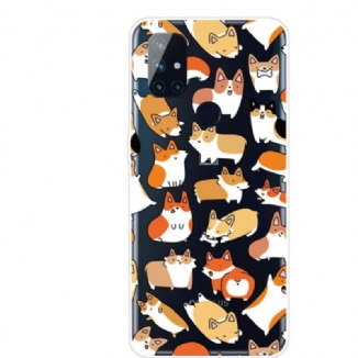 Coque OnePlus Nord N10 Transparente Multiples Chiens