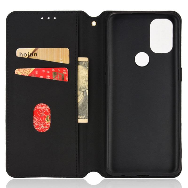 Flip Cover OnePlus Nord N10 Effet Cuir Diamant
