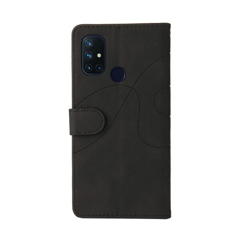 Housse OnePlus Nord N10 Simili Cuir Bicolore Signature