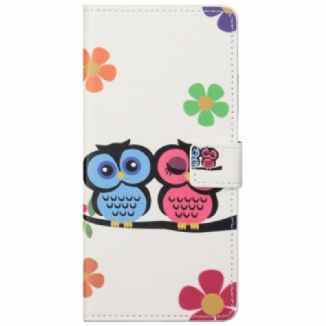 Housse Google Pixel 6A Couple de Hiboux