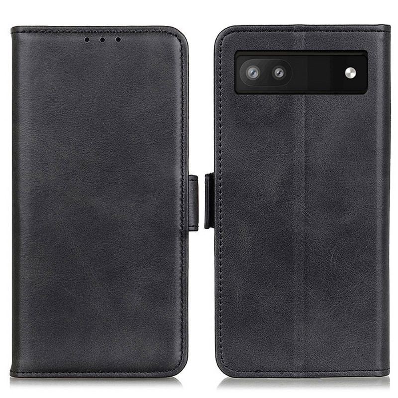 Housse Google Pixel 6A Double Fermoir