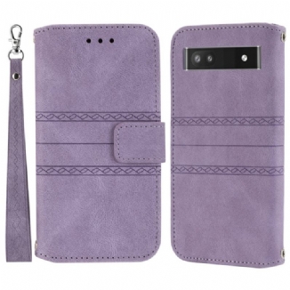 Housse Google Pixel 6A Frise et Lanière