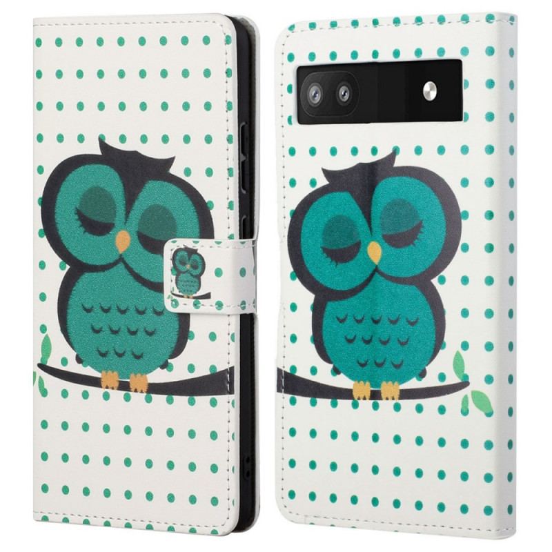 Housse Google Pixel 6A Hibou Endormi