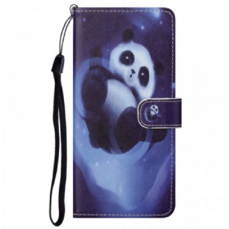 Housse Google Pixel 6A Panda Espace à Lanière