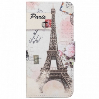 Housse Google Pixel 6A Tour Eiffel Vintage