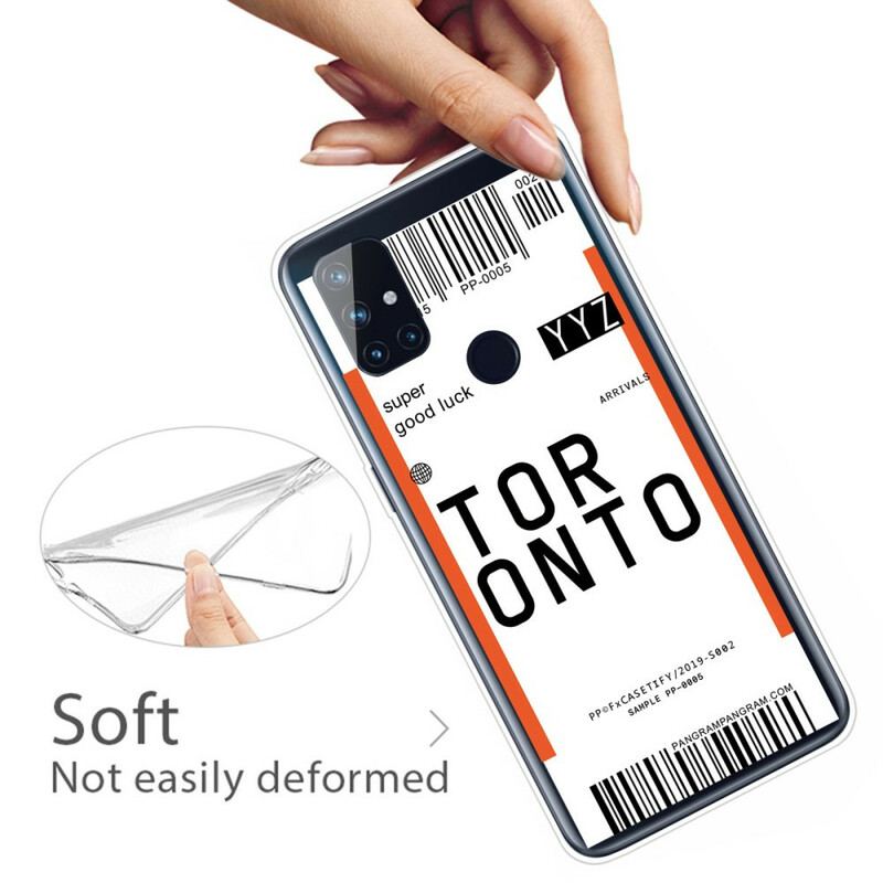 Coque OnePlus Nord N100 Boarding Pass to Tokyo
