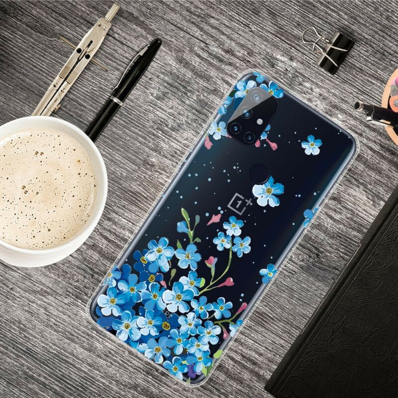 Coque OnePlus Nord N100 Fleurs Bleues