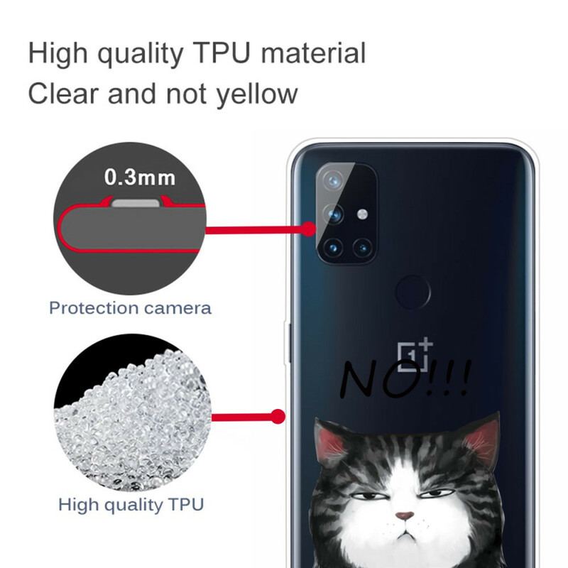 Coque OnePlus Nord N100 Le Chat Qui Dit Non