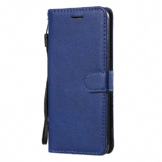 Housse OnePlus Nord N100 Effet Cuir à Lanière