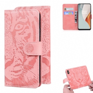 Housse OnePlus Nord N100 Empreinte Face de Tigre