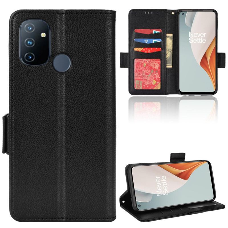 Housse OnePlus Nord N100 Style Cuir Litchi