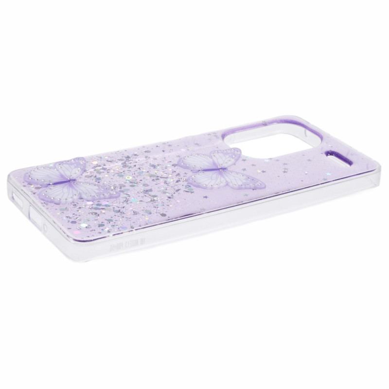 Coque Xiaomi Redmi Note 13 Pro Plus 5G Papillons Paillettes
