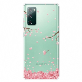 Coque Samsung Galaxy S20 FE Branches à Fleurs
