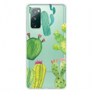 Coque Samsung Galaxy S20 FE Cactus Aquarelle