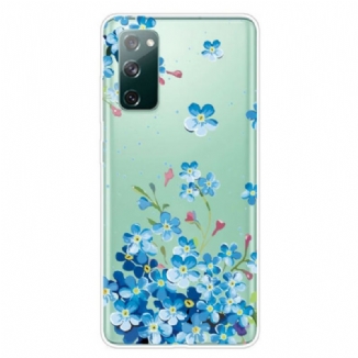 Coque Samsung Galaxy S20 FE Fleurs Bleues