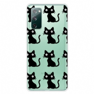 Coque Samsung Galaxy S20 FE Multiples Chats Noirs