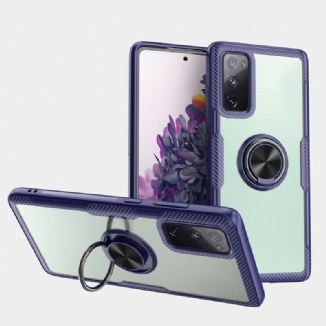 Coque Samsung Galaxy S20 FE Transparente Ring et Carbone