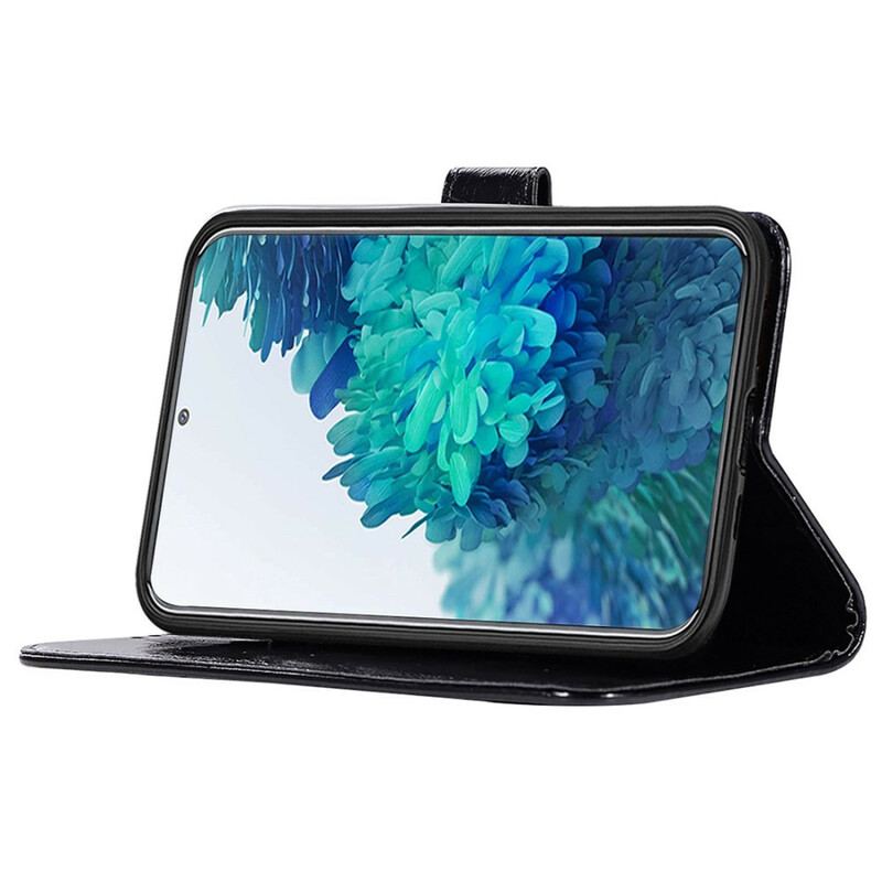 Housse Samsung Galaxy S20 FE Effet Cuir Vintage à Lanière