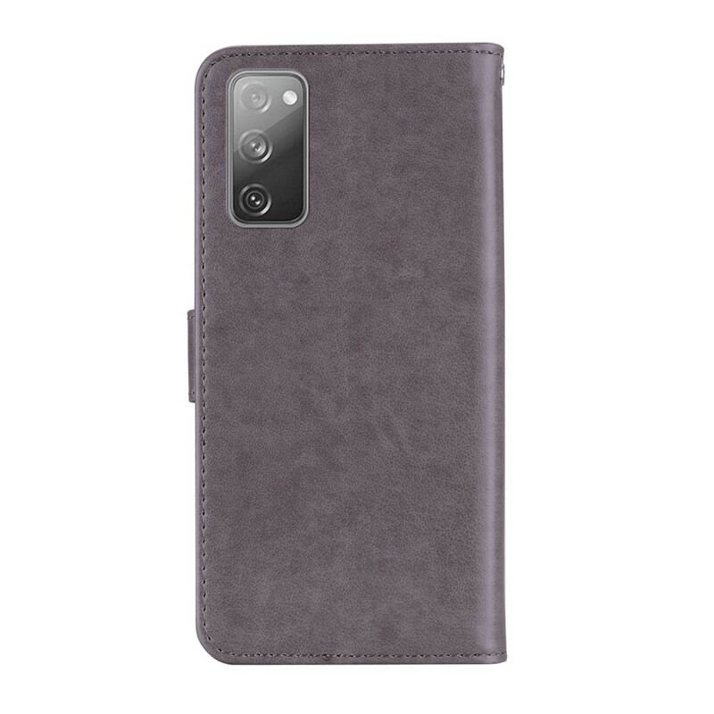 Housse Samsung Galaxy S20 FE Hibou Mandala et Breloque