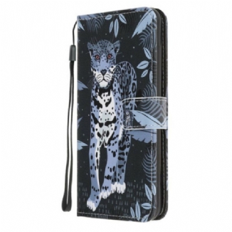 Housse Samsung Galaxy S20 FE Léopard à Lanière