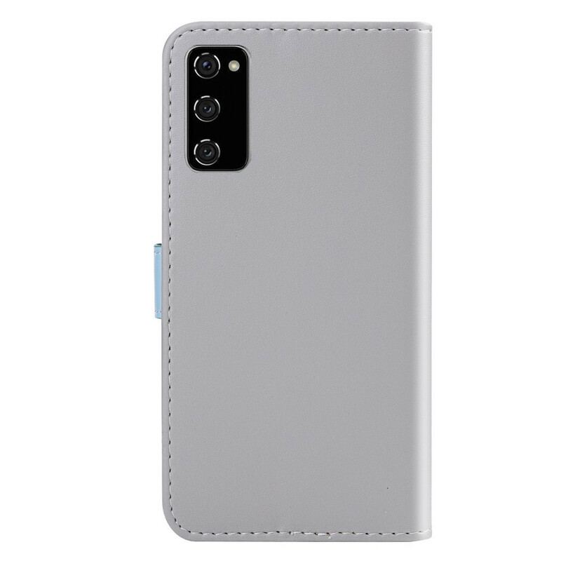 Housse Samsung Galaxy S20 FE Style Cuir Tricolore
