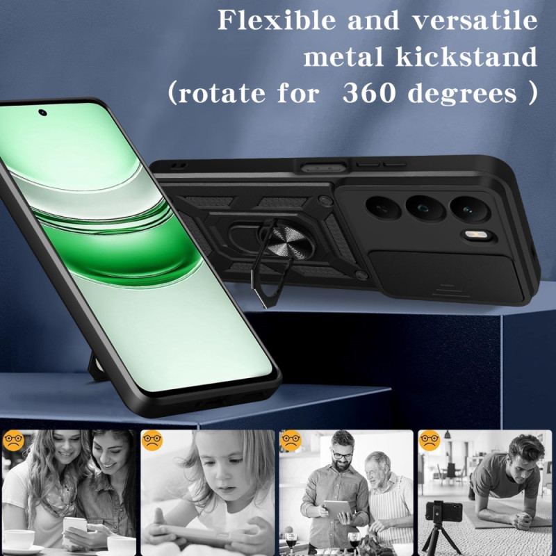 Coque Realme C71 Couvercle Coulissant pour Caméra et Support