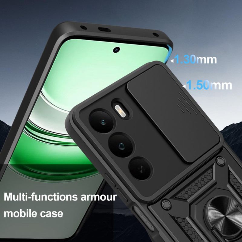 Coque Realme C71 Couvercle Coulissant pour Caméra et Support
