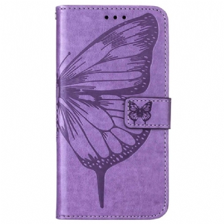 Housse Oppo Reno 8 Pro Papillon Baroque à Lanière