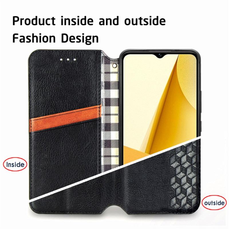Flip Cover Vivo Y16 Motif 3D