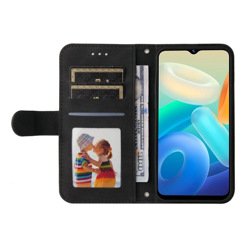 Housse Vivo Y16 Style Cuir avec Rivet Décoratif