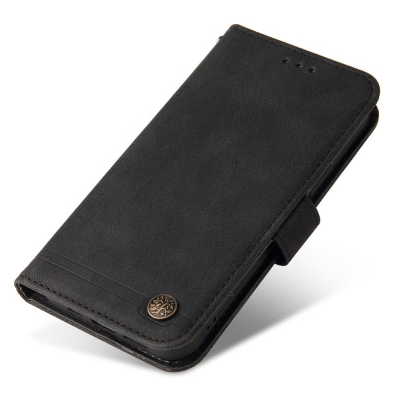 Housse Vivo Y16 Style Cuir avec Rivet Décoratif