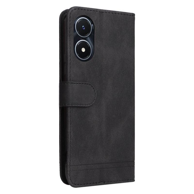 Housse Vivo Y16 Style Cuir avec Rivet Décoratif