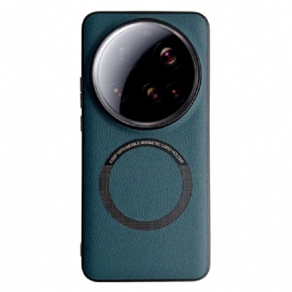 Coque Xiaomi 15 Ultra Compatible MagSagfe Effet Cuir
