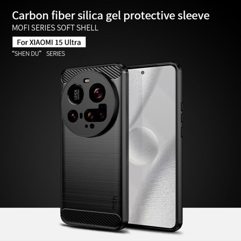 Coque Xiaomi 15 Ultra Fibre Carbone Brossée