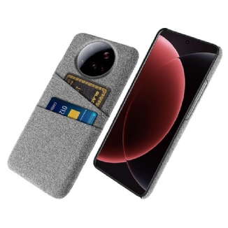 Coque Xiaomi 15 Ultra Tissu Double Porte-Cartes