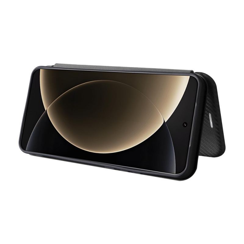 Flip Cover Xiaomi 15 Ultra Fibre Carbone Brossée
