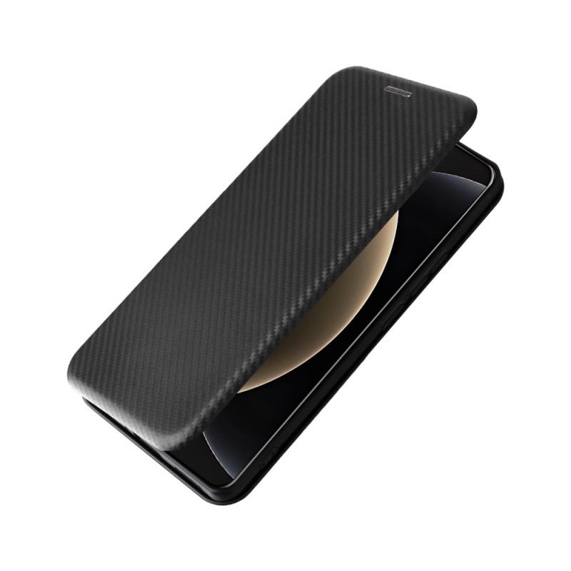 Flip Cover Xiaomi 15 Ultra Fibre Carbone Brossée