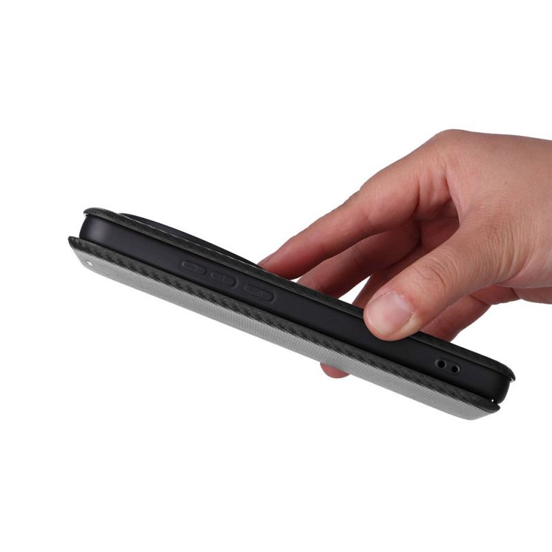 Flip Cover Xiaomi 15 Ultra Fibre Carbone Brossée