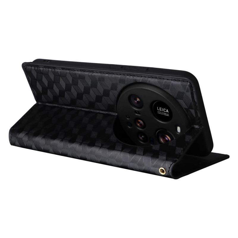 Flip Cover Xiaomi 15 Ultra Losanges 3D