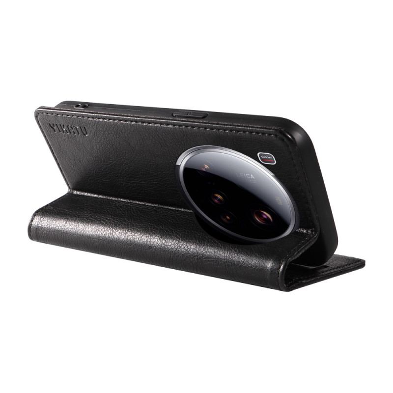 Flip Cover Xiaomi 15 Ultra Simili Cuir Litchi YIKATU